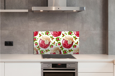 Panel szklany do Kuchni Domowe Powidła Malinowe