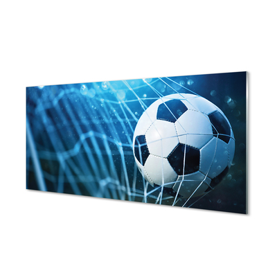 Szkło do Kuchni na Ścianę Futbolowa Wizja w Błękicie