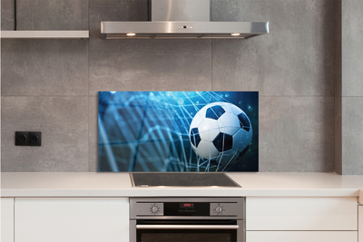 Szkło do Kuchni na Ścianę Futbolowa Wizja w Błękicie