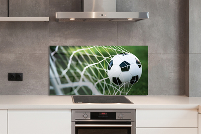 Szkło do Kuchni na Ścianę Piłka w Świetle Bramki