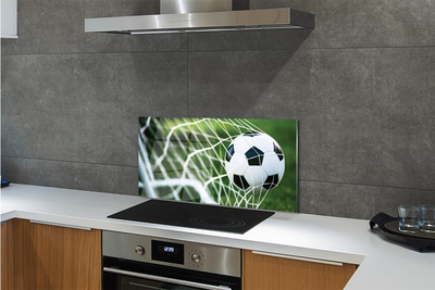 Szkło do Kuchni na Ścianę Piłka w Świetle Bramki