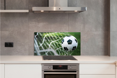 Szkło do Kuchni na Ścianę Piłka w Świetle Bramki