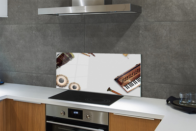 Panel szklany do Kuchni Orkiestra Instrumentów