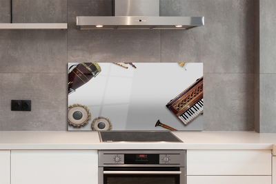 Panel szklany do Kuchni Orkiestra Instrumentów