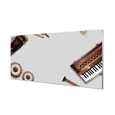 Panel szklany do Kuchni Orkiestra Instrumentów