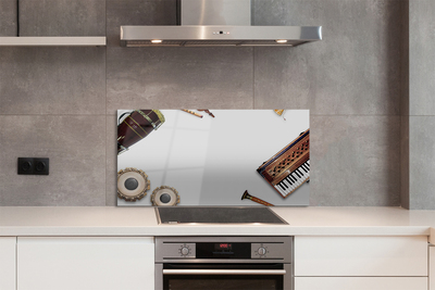 Panel szklany do Kuchni Orkiestra Instrumentów