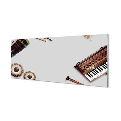 Panel szklany do Kuchni Orkiestra Instrumentów
