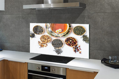 Szklany Panel Herbata Ziołowa w Kubku