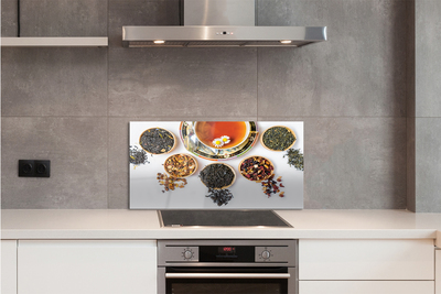 Szklany Panel Herbata Ziołowa w Kubku