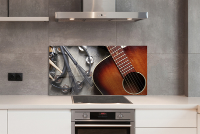 Panel szklany do Kuchni Akcesoria Muzyczne