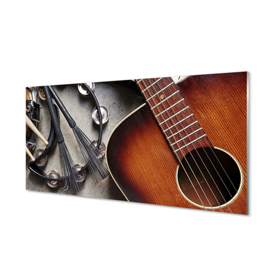 Panel szklany do Kuchni Akcesoria Muzyczne