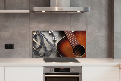 Panel szklany do Kuchni Akcesoria Muzyczne