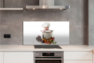 Panel nad Blat Kuchenny Zabawne Ujęcie z Warzywami