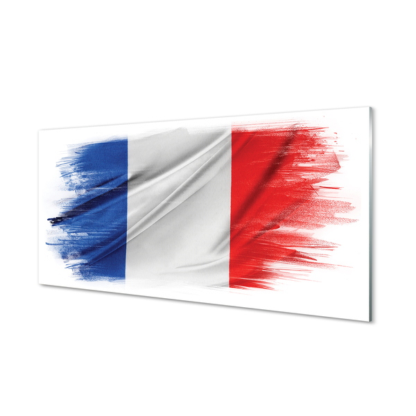 Szklany Panel Flaga Francja