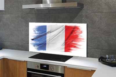 Szklany Panel Flaga Francja