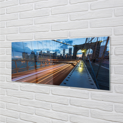 Panel Szklany Nowoczesne Miasto nad Rzeką