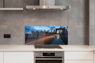 Panel Szklany Nowoczesne Miasto nad Rzeką