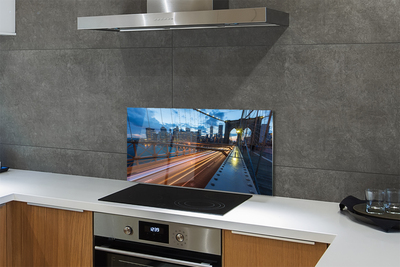 Panel Szklany Nowoczesne Miasto nad Rzeką