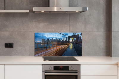 Panel Szklany Nowoczesne Miasto nad Rzeką