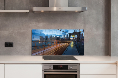 Panel Szklany Nowoczesne Miasto nad Rzeką