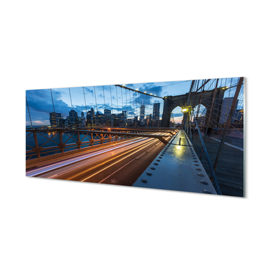 Panel Szklany Nowoczesne Miasto nad Rzeką