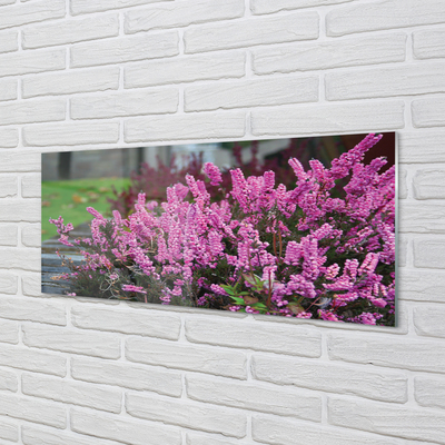 Panel Kuchenny Szklany Gałązki Fioletowych Wrzosów