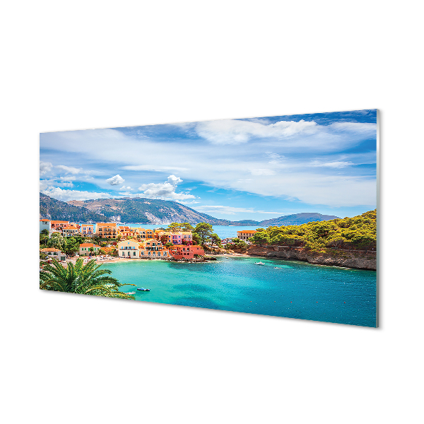 Szkło do Kuchni na Ścianę Wybrzeże w Objęciach Gór