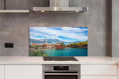 Szkło do Kuchni na Ścianę Wybrzeże w Objęciach Gór