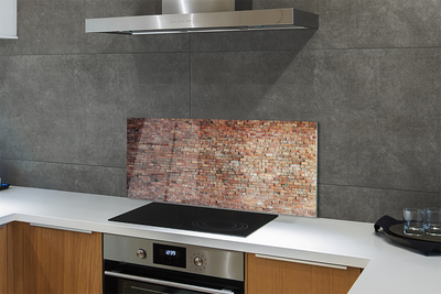 Panel szklany do Kuchni Tradycyjny Mur z Cegieł