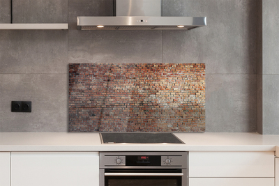 Panel szklany do Kuchni Tradycyjny Mur z Cegieł