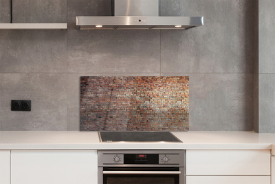 Panel szklany do Kuchni Tradycyjny Mur z Cegieł