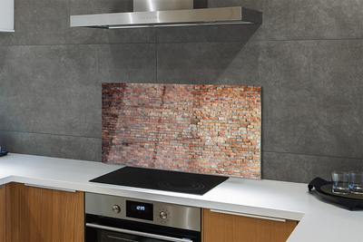 Panel szklany do Kuchni Tradycyjny Mur z Cegieł