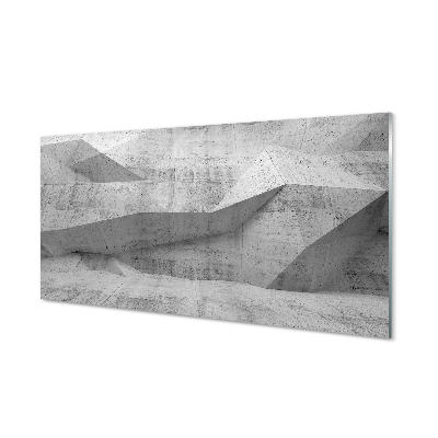 Szklany Panel Kamień beton abstrakcja