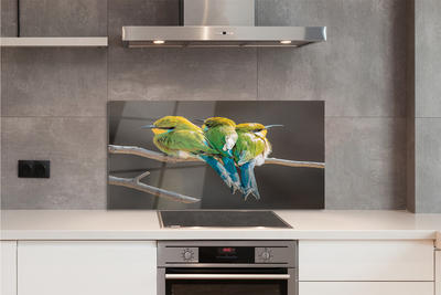 Szkło do Kuchni na Ścianę Ptasie Zgromadzenie na Drzewie