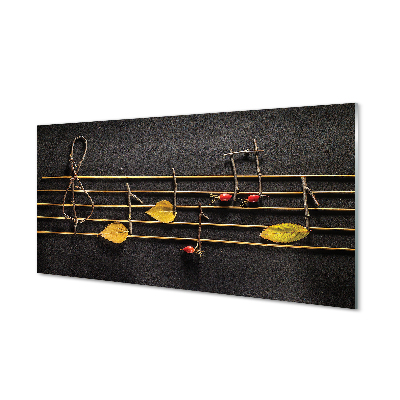 Szklany Panel Ekologiczny Zapis Nutowy