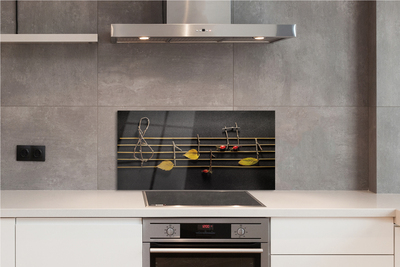 Szklany Panel Ekologiczny Zapis Nutowy