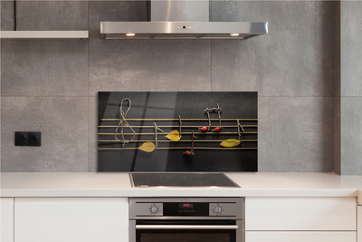 Szklany Panel Ekologiczny Zapis Nutowy