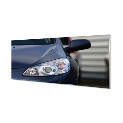 Szklany Panel Elegancki Czarny Samochód