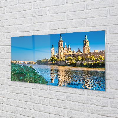 Panel Szklany Hiszpania Katedra rzeka