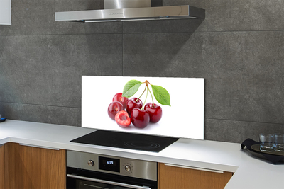 Panel szklany do Kuchni Słodkie Czereśnie