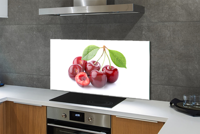 Panel szklany do Kuchni Słodkie Czereśnie