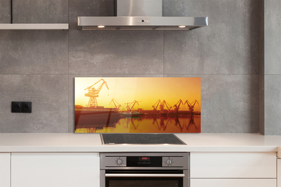 Panel nad Blat Kuchenny Wschód Słońca nad Gdańską Stocznią