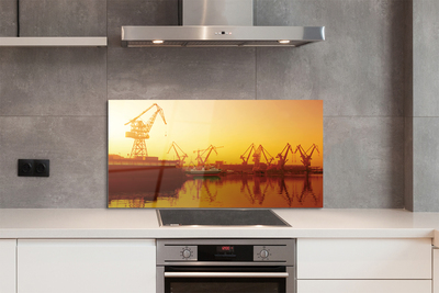 Panel nad Blat Kuchenny Wschód Słońca nad Gdańską Stocznią