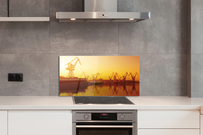 Panel nad Blat Kuchenny Wschód Słońca nad Gdańską Stocznią