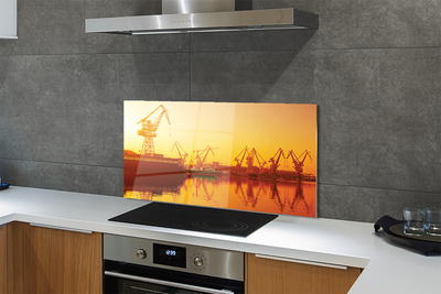 Panel nad Blat Kuchenny Wschód Słońca nad Gdańską Stocznią