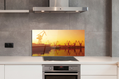 Panel nad Blat Kuchenny Wschód Słońca nad Gdańską Stocznią