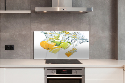Szkło do Kuchni na Ścianę Orzeźwiające Cytrusy w Wodzie