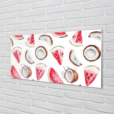 Panel szklany do Kuchni Duet Kokosa i Arbuza
