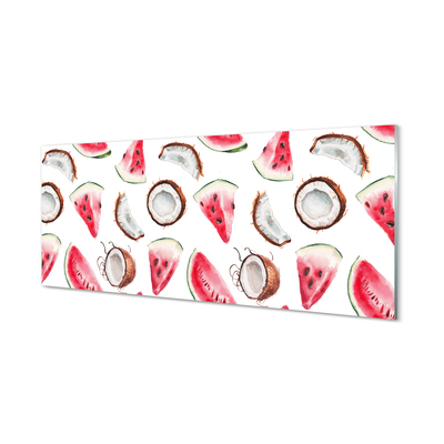Panel szklany do Kuchni Duet Kokosa i Arbuza