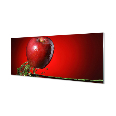 Szklany Panel Jabłko woda